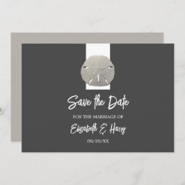 Lone Sand Dollar - Houtskool Grijs - Save the Date