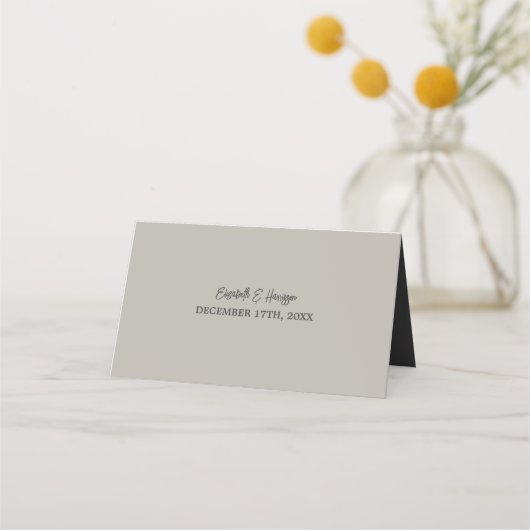 Lone Sand Dollar - Houtskool Grijs - Strand Bruilo Plaatskaartje (Achterkant)