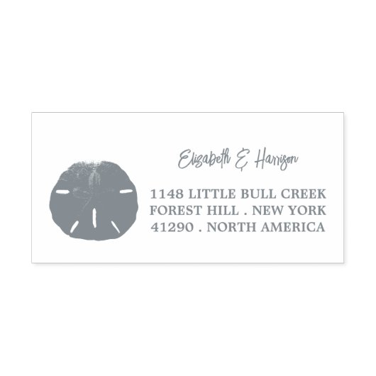 Lone Sand Dollar Zelfinktende Stempel (Design)