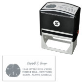 Lone Sand Dollar Zelfinktende Stempel (In situ)