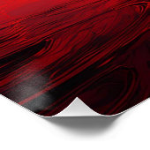 Lone Silhouette bij Red Sunset – Serene Reflection Perfect Poster (Hoek)