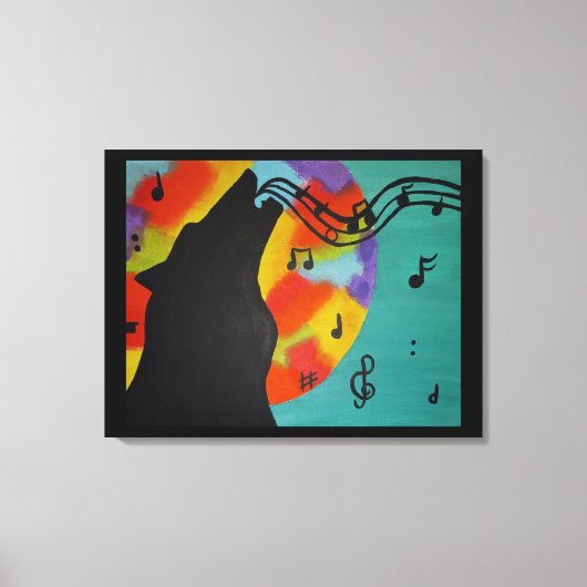 Lone Singer Canvas Print (Voorkant)