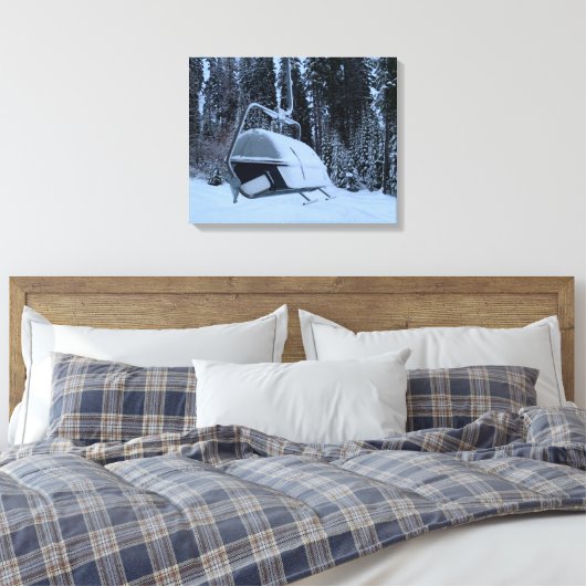 Lone Ski Canvas Afdruk (Insitu (Slaapkamer))