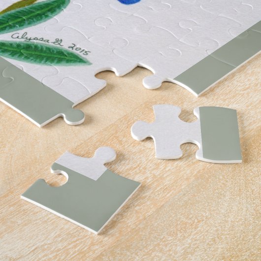 Lone Star Bluebonnet Puzzle Legpuzzel (Zijkant)