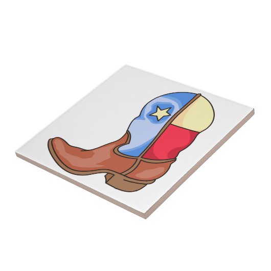 Lone Star Boot Tegeltje (Zijkant)