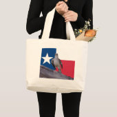Lone Star-Canvas tas met Mockingbird & Texas Flag (Voorkant (product))