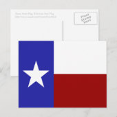 Lone Star Flag Briefkaart (Voorkant / Achterkant)