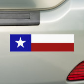 Lone Star Flag Bumpersticker (Op auto)