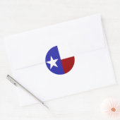 Lone Star Flag Ronde Sticker (Envelop)