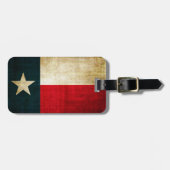 Lone Star Flag van Texas Grunge Rustic Patriotic Bagagelabel (Voorkant horizontaal)