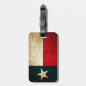 Lone Star Flag van Texas Grunge Rustic Patriotic Bagagelabel (Achterkant verticaal)
