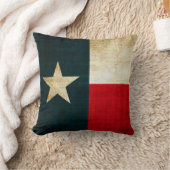 Lone Star Flag van Texas Grunge Rustic Patriotic Kussen (Deken)