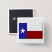 Lone Star Flag Vierkante Button 5,1 Cm (Voorkant /achterkant)
