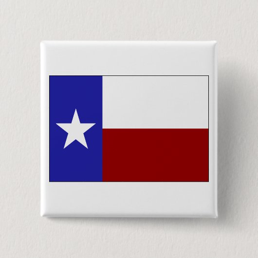Lone Star Flag Vierkante Button 5,1 Cm (Voorkant)