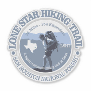 Lone Star Hiking Trail (BG) Sticker