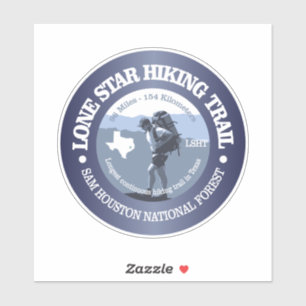Lone Star Hiking Trail (BG) Sticker
