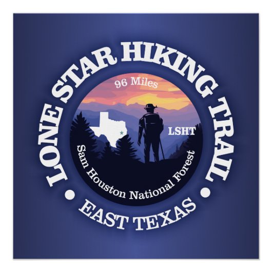Lone Star Hiking Trail (RD2) Perfect Poster (Voorkant)