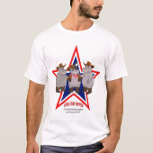 Lone Star Hippos, Texas Cowboys T-shirt (Voorkant)