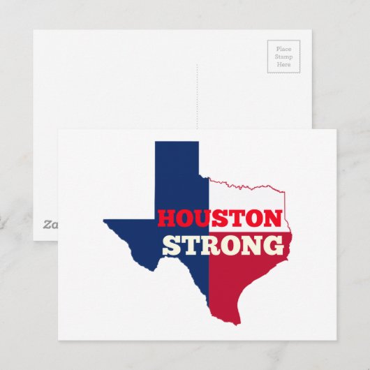 Lone Star "Houston Strong" Briefkaart (Voorkant / Achterkant)