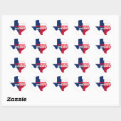 Lone Star "Houston Strong" Ronde Sticker (Vel)
