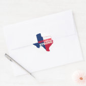 Lone Star "Houston Strong" Ronde Sticker (Envelop)