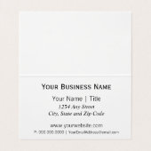 Lone Star Oil Drilling Visitekaartje (Binnenkant ongevouwen)