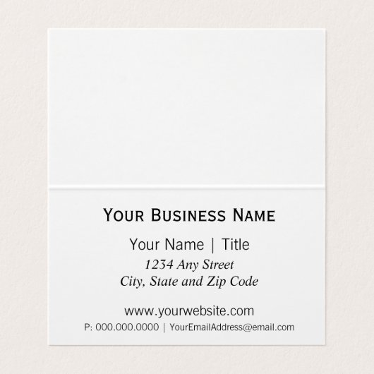 Lone Star Oil Drilling Visitekaartje (Binnenkant ongevouwen)