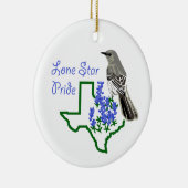 Lone Star Pride Keramisch Ornament (Rechts)