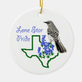 Lone Star Pride Keramisch Ornament (Voorkant)