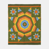 Lone Star quilt Fleece Deken (Voorkant)