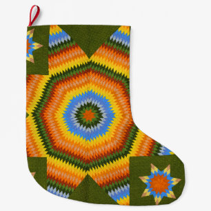 Lone Star quilt Grote Kerstsok