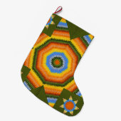 Lone Star quilt Grote Kerstsok (Voorkant (Hangend))