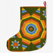 Lone Star quilt Grote Kerstsok (Achterkant)
