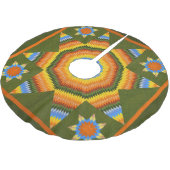 Lone Star quilt Kerstboom Rok (Gekanteld)