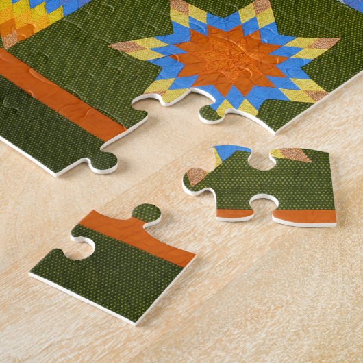 Lone Star quilt Legpuzzel (Zijkant)