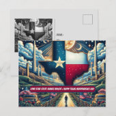Lone Star State Shines Bright Happy Texas dag Briefkaart (Voorkant / Achterkant)