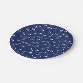 Lone Star State Texas Flag Heart Papieren Bordje (Gekanteld)