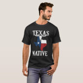 Lone Star State Texas Native Texan T-shirt (Voorkant volledig)