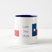 Lone Star State-Texas Tweekleurige Koffiemok (Center)
