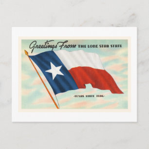 Lone Star State Texas TX Vintage Travel Souvenir Briefkaart