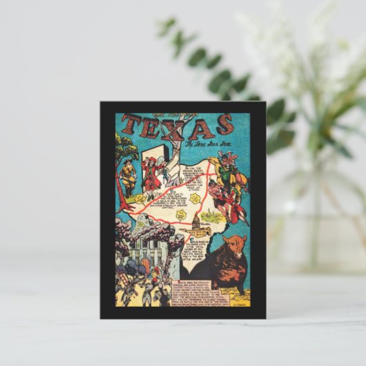 Lone Star-status Briefkaart (Staand voorkant)