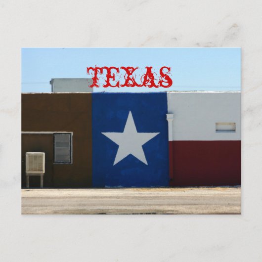 Lone Star, Texas Briefkaart (Voorkant)