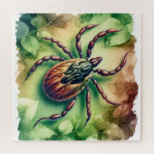 Lone Star Tick Painting REF86 - Watercolor Legpuzzel (Horizontaal)