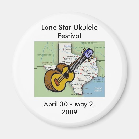 Lone Star Ukelele Festival magneet (Voorkant)