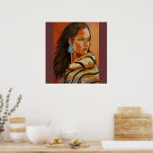 "Lone Star" van Susan Bergstrom Poster (Keuken)