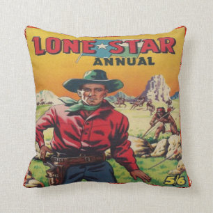 Lone Star Westerne cowboy Print Kussen