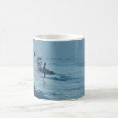 Lone Surfer Dusk Ponce Inlet FL Beach Mok (Center)