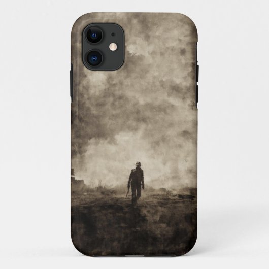 Lone Survivor apocalyptisch mobiel Hoesje (Achterkant)