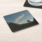 Lone Torrey Pine California Sunset Landschap Kartonnen Onderzetters (Schuin)