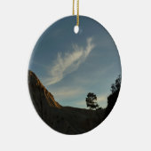 Lone Torrey Pine California Sunset Landschap Keramisch Ornament (Rechts)